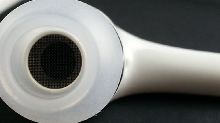 Nahansicht Kopfhörer, In-Ear, weiß 