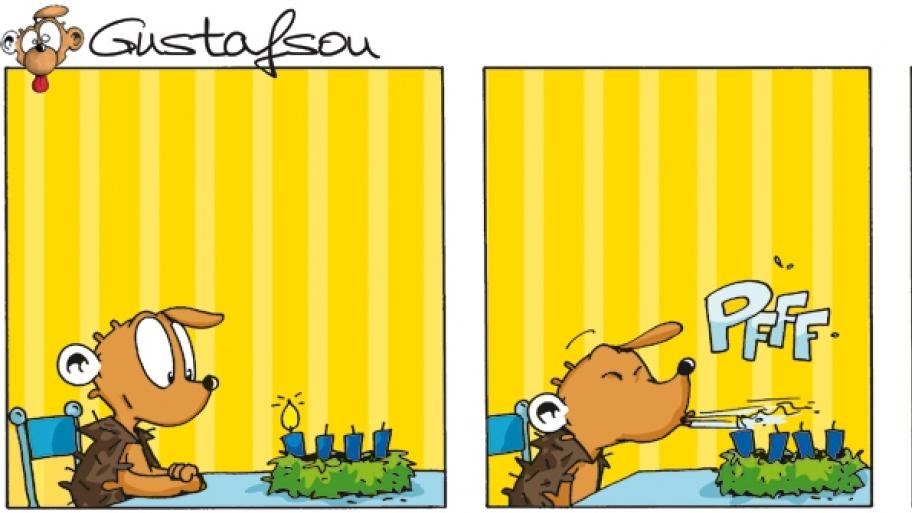 Ein sonderbarer Adventskranz...