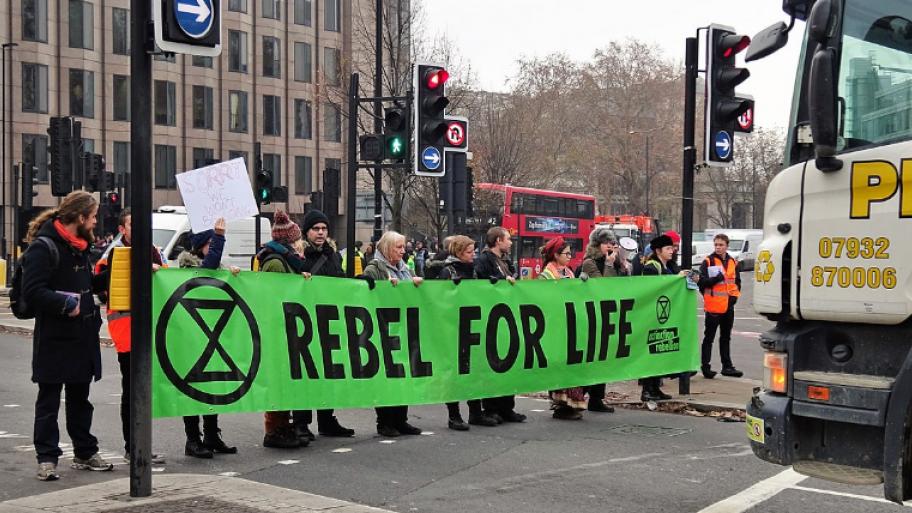 Eine Demonstartion der Gruppe in London