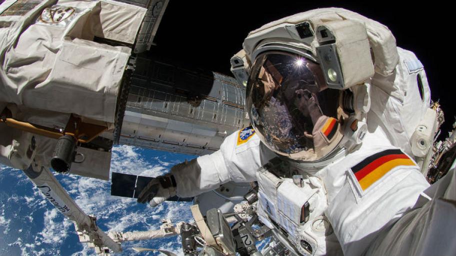 Astronaut Alexander Gerst im Weltall