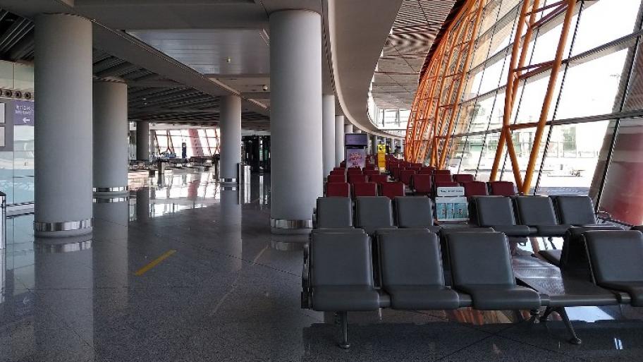 Ein leerer Flughafen