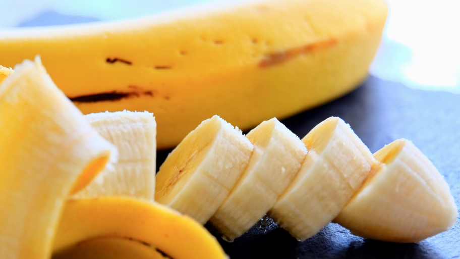 Geschnittene Banane in Scheiben