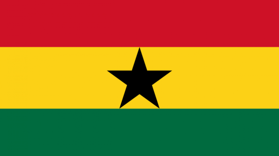 Nationalflagge von Ghana