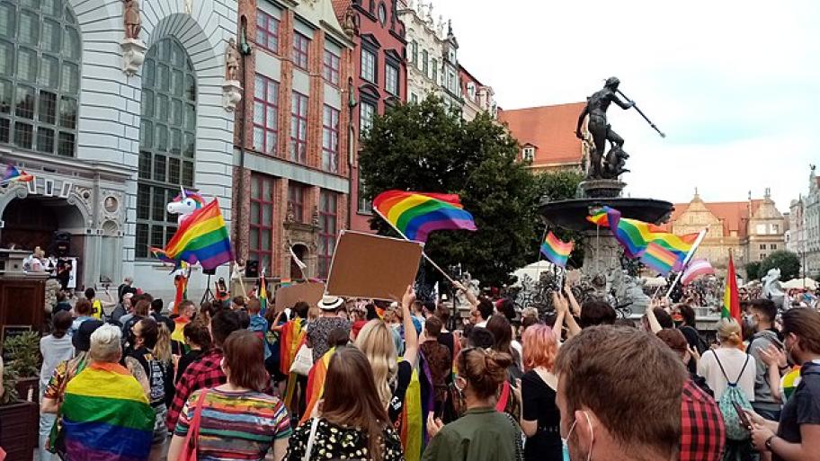 Pro-LGBTI+-Demonstration in Danzig in Polen