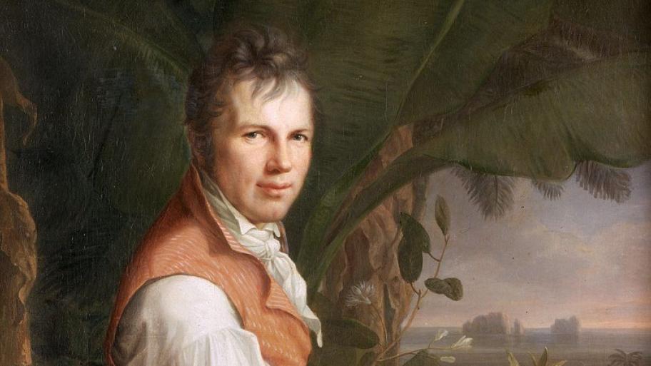 Ein Gemälde zeigt den jungen Alexander von Humboldt