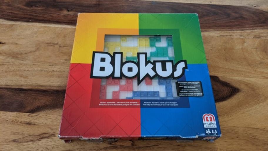 Das Blockus Spiel aufgebaut