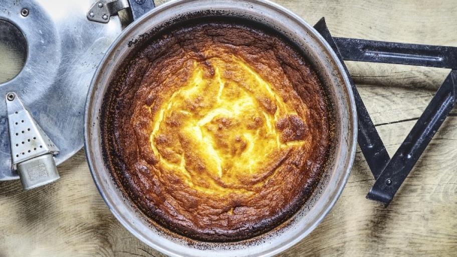 Käsekuchen von oben