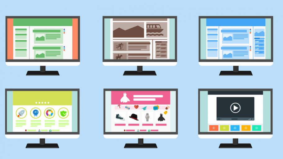 Websiten auf Computern
