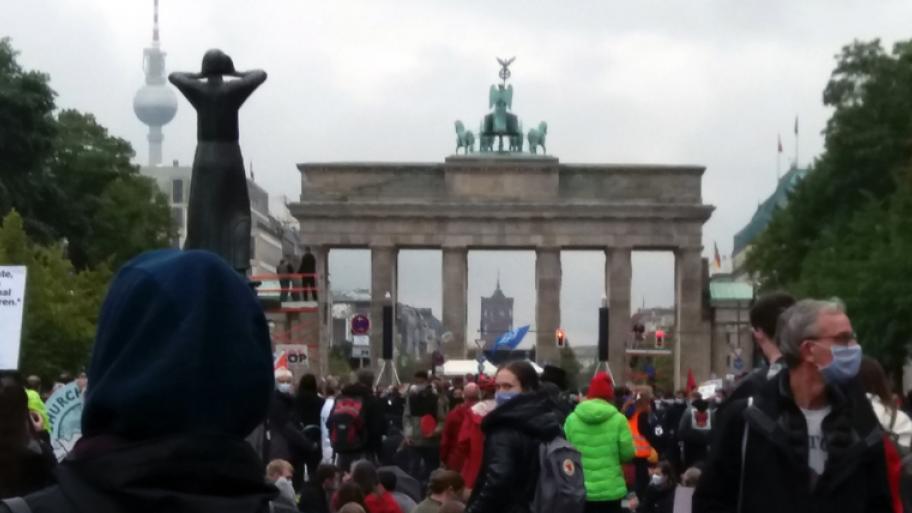 Demo vor dem Brandenburger Tor