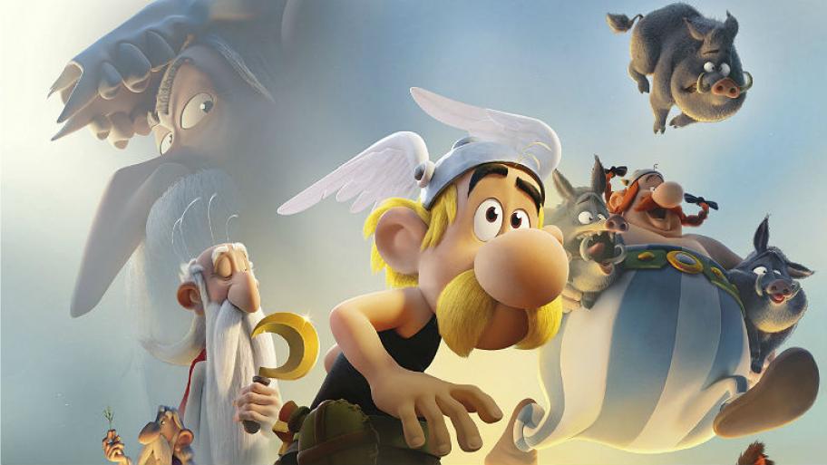 Ein Ausschnitt des Filmplakats zu Asterix und Obelix. 