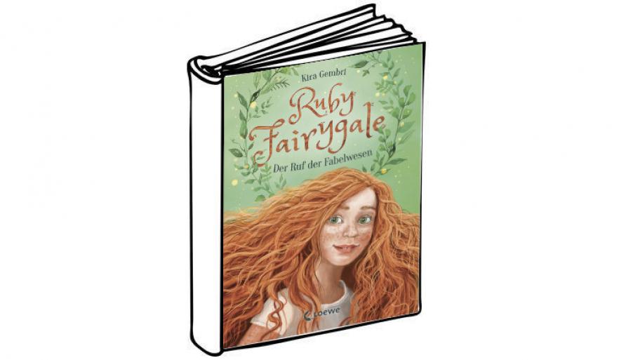 Buchcover Ruby Fairygale; auf dem Cover ist ein Mädchen mit roten welligen Haaren und Sommersprossen zu sehen