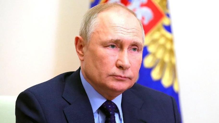 Ein Portraitfoto von Russlands Präsidenten Wladimir Putin