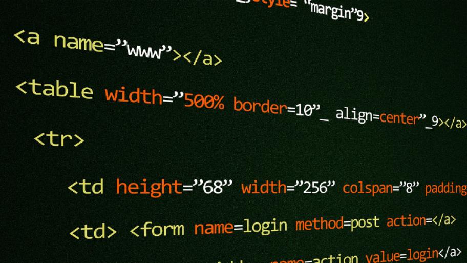 html-Codes auf dem Computer