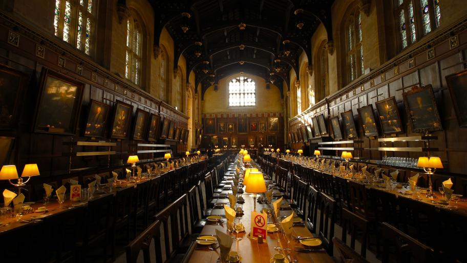 Die große Halle aus Harry Potter.