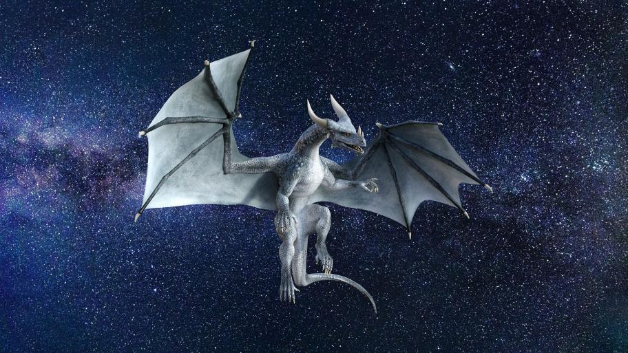 Drache in der Luft