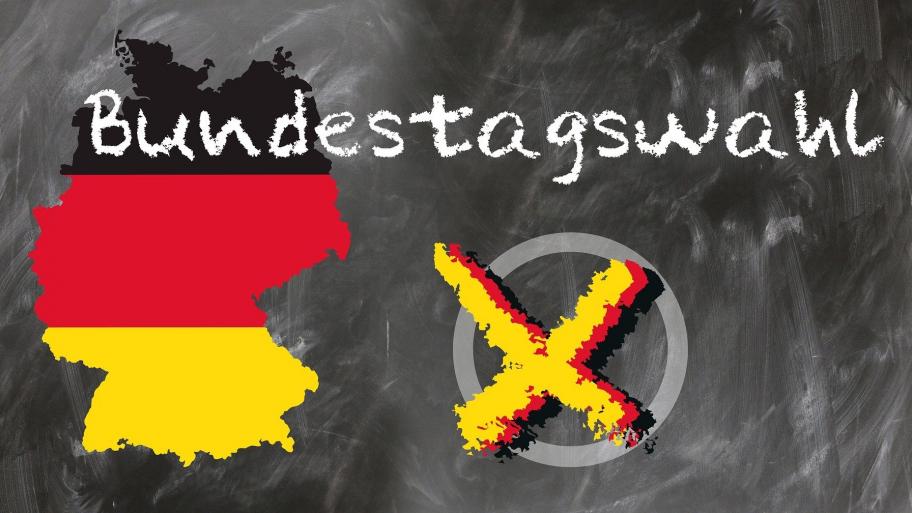 Tafelbild: Bundestagswahl, Kreuz setzen 