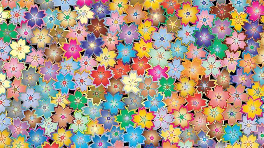 Illustrierte Blumen 