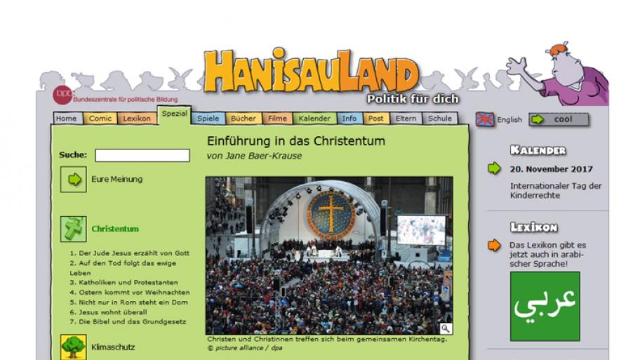 Screenshot von Hanisauland: Einführung in das Christentum