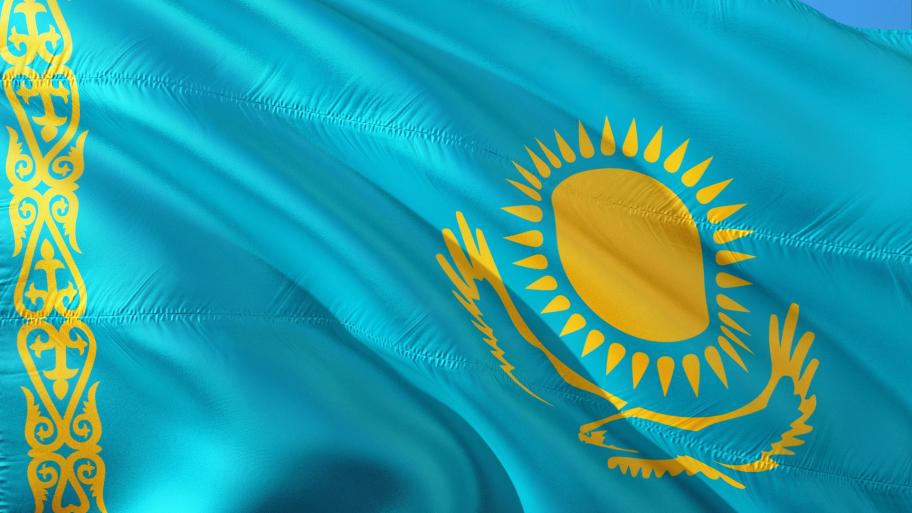 Flagge von Kasachstan