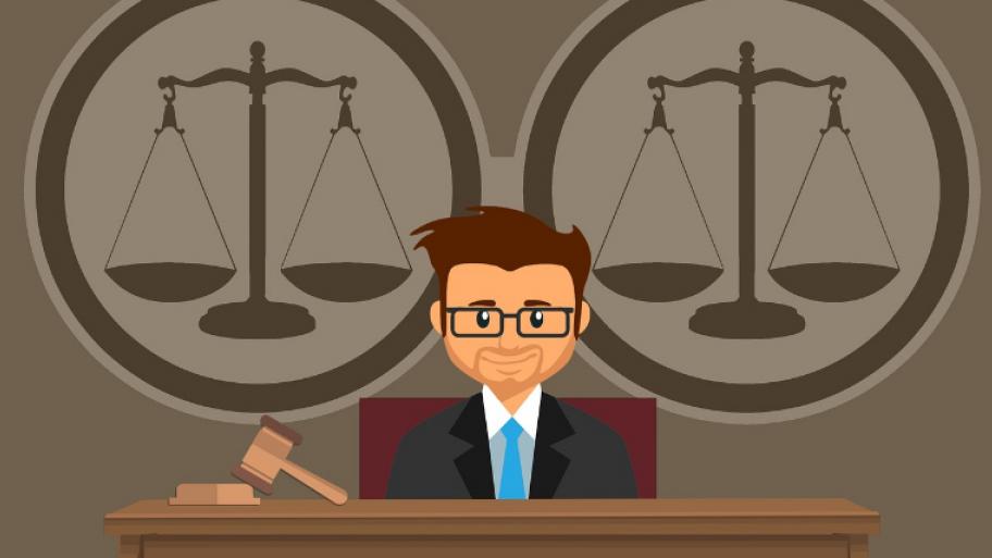 Eine Illustration eines Richters