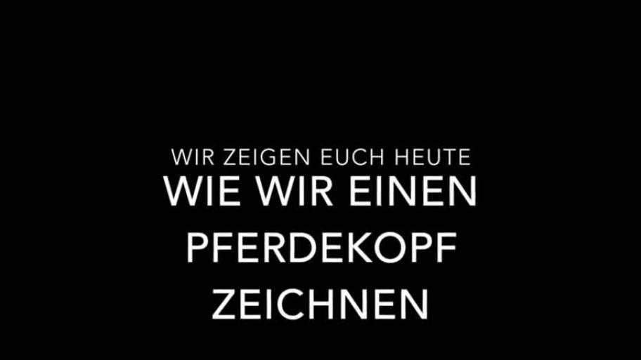 Pferdekopf zeichnen