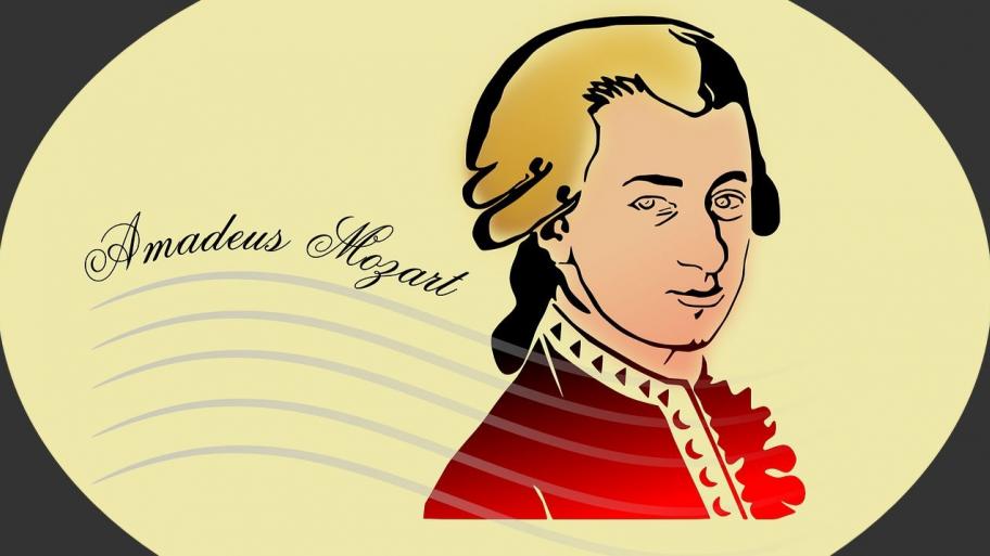 Illustration von Wolfgang Amadeus Mozart