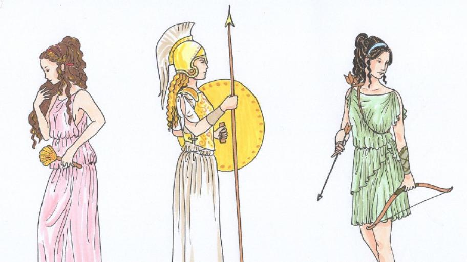 Drei griechische Göttinnen