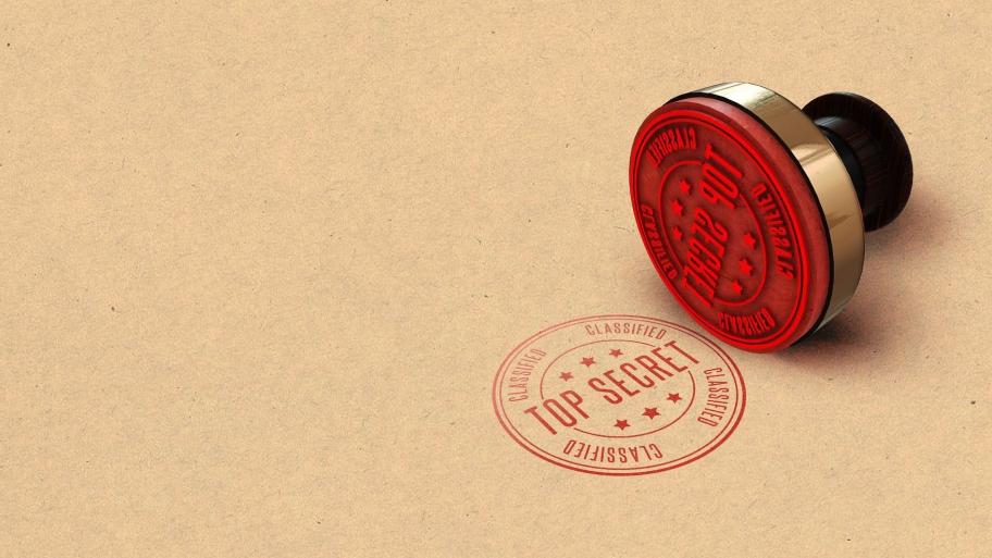 Stempel: Top secret