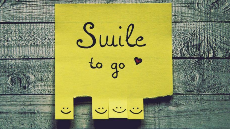 Ein Post-it mit Smileys
