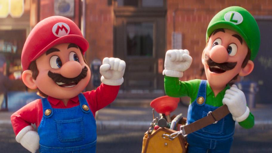 Die Brüder Mario und Luigi klatschen sich ab