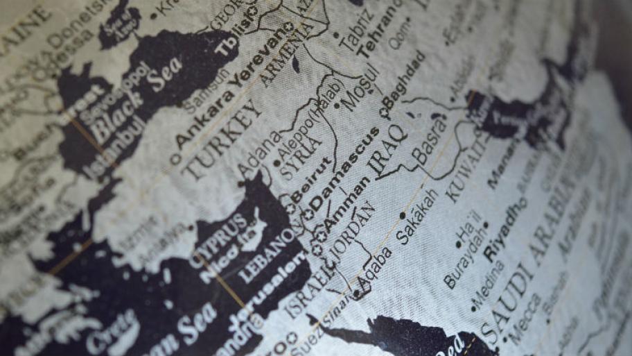 Karte von Syrien