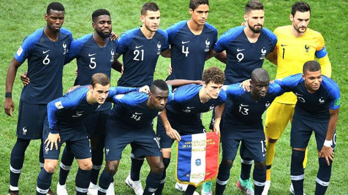 Die französische Nationalmannschaft.