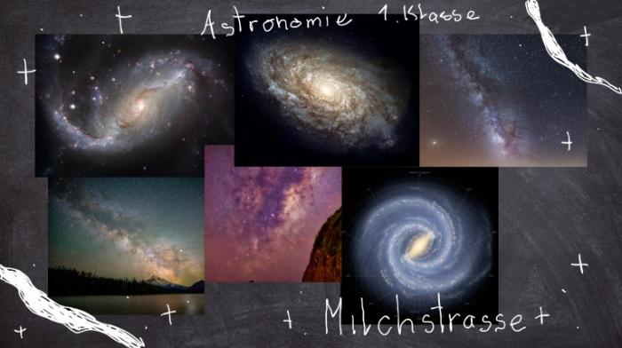 6 unterschiedliche Bilder von der Galaxy.