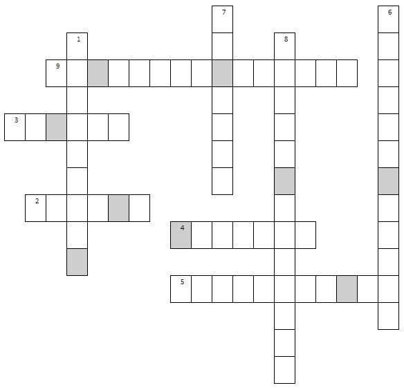 Das Bild zeigt ein leeres Kreuzworträtsel.
